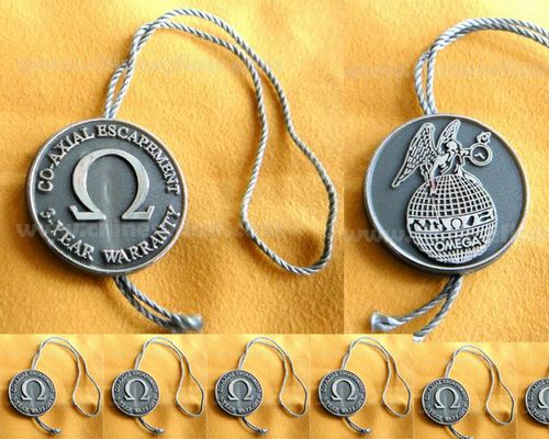 OMEGA WATCH HANG TAG - GRAY COLOR OMEGA WATCH HANG TAG - GRAY COLOR